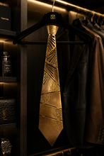 Load image into Gallery viewer, 22K Gold-Plated Convertible Sculptural Tie for men and women