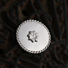Load image into Gallery viewer, 92.5 Sterling Silver Coin with entwined border and delicate flower detailing