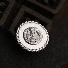 Load image into Gallery viewer, 92.5 Sterling Silver Coin with entwined border and intricate goddess detailing