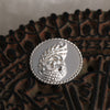92.5 Sterling Silver Coin with entwined border and decorative peacock detailing