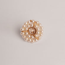 Load image into Gallery viewer, GOLD PLATED ROUND PEARL &amp; POLKI NOSE PIN
