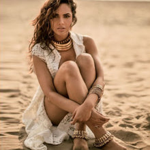 Load image into Gallery viewer, GOLD PLATED 3 STRIP CHOKER