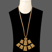 Load image into Gallery viewer, GOLD PLATED 2 LINE LONG DORI CHAIN NECKPIECE WORN BY BIPASHA BASU