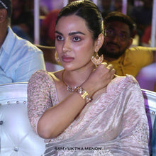 Load image into Gallery viewer, Rectangular Golden Bracelet with Pearls worn by samyukta menon