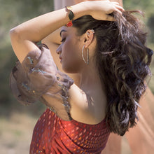 Load image into Gallery viewer, Idyllic Field Earring in Silver - Worn by Kajal Aggarwal & Lavanya Tripati & Samyuktha Menon