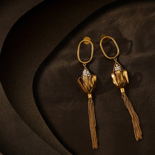 Load image into Gallery viewer, Hanging by a Tassel drop earring
