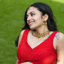 Load image into Gallery viewer, Gold Plated Pearl studs worn by Malavika Nair