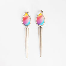 Load image into Gallery viewer, Limited Edition Cone and Coloured Acrylic earring
