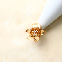 Load image into Gallery viewer, gold-gardenia-ring
