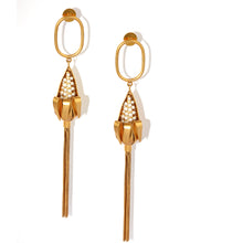 Load image into Gallery viewer, Hanging by a Tassel drop earring