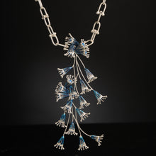 Load image into Gallery viewer, BLUE RIPPLE MOON NECKLACE
