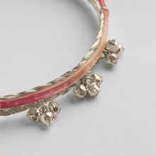 Load image into Gallery viewer, Limited Edition Rope and Coloured Acrylic choker with Ghungroo (Pink)