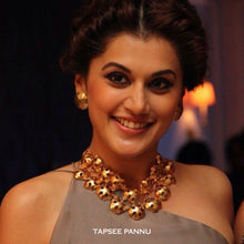 Load image into Gallery viewer, GOLD PLATED LATIFOLIA NECKPIECE WORN BY TAPSEE PANNU