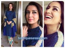 Load image into Gallery viewer, Gold Toned Acrylic Cone Filigree Earrings Worn By Aishwarya Rai