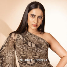 Load image into Gallery viewer, Edge of Night Gold Plated Spike Earrings worn by Niharika Konidela
