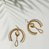 High Fantasy 22k gold plated earrings