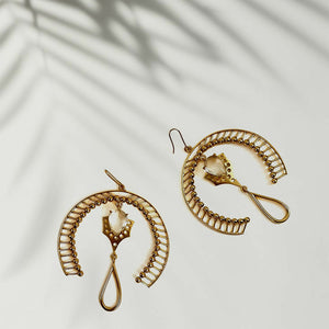 High Fantasy 22k gold plated earrings