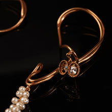 Load image into Gallery viewer, Lunar Dew Gold Plated Pearl Ear Cuffs
