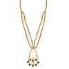 Gold Dune Necklace with crystals