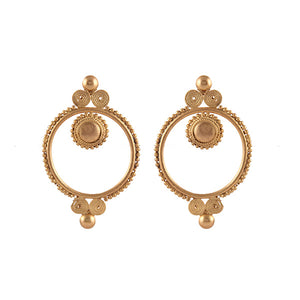 Aurora gold hoop earrings