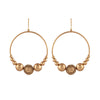 Mahi chakra gold hoop earrings