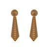 Dhara chakra gold earrings