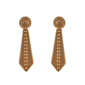 Dhara chakra gold earrings