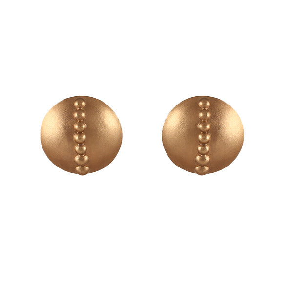 Orbis gold plated circle earrings