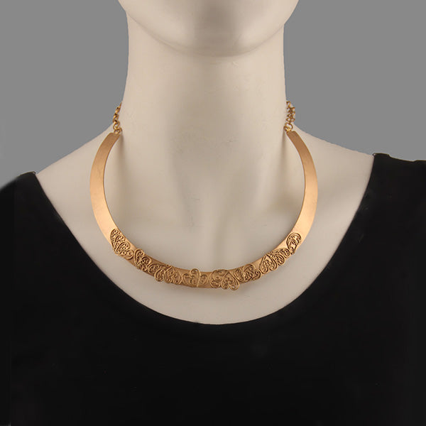 Enya gold plated haslee necklace