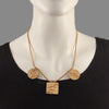 Caerus gold plated foliage brick neckpiece