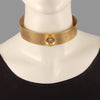 Teva gold pod choker neckpiece