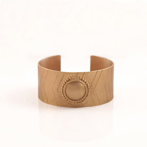 gold plated surya chakra hand cuff