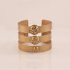 Trinity gold plated hand cuff