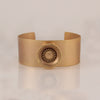 GOLD PLATED BUTTON CUFF