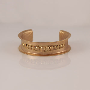 Aphrodite Gold plated curved hand cuff