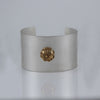 Era silver plated broad hand cuff