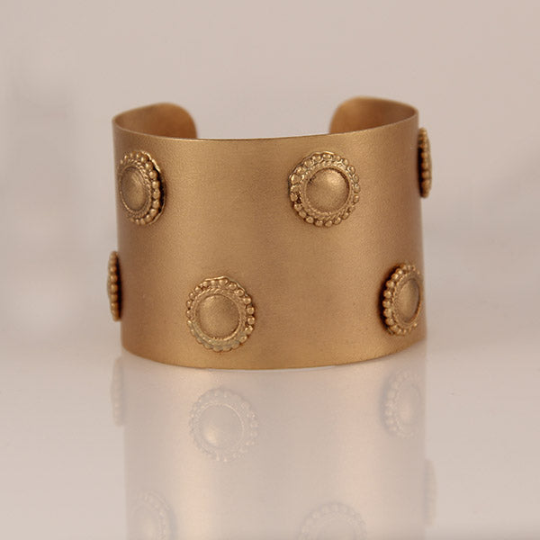 Medea chakra gold plated hand cuff