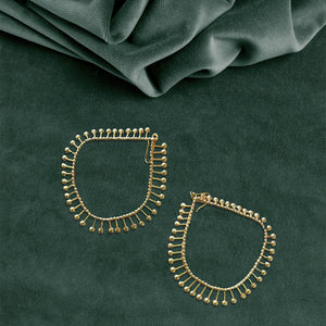 Spice Symphony 22K gold plated hoop earrings