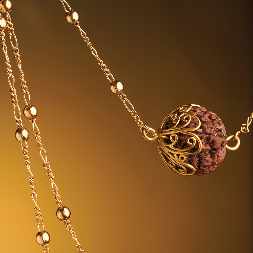 Rudraksha layererd beads Chain