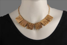 Load image into Gallery viewer, Kaj foliage brick gold neckpiece
