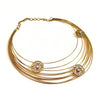 Molten Gyre 22K gold plated Neckpiece