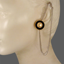 Load image into Gallery viewer, BLACK AC AND CHAKRA KANUTI EARRING

