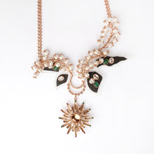 Load image into Gallery viewer, Papillon Vega Pearl and Gemstone Acrylic Necklace
