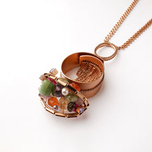 Load image into Gallery viewer, Gold Plated Rainbow Necklace
