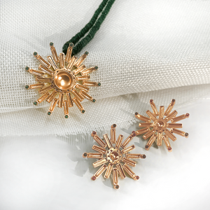 Surya Gold plated stud earrings