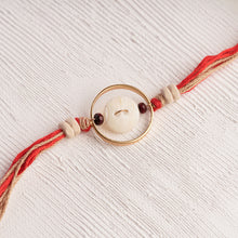 Load image into Gallery viewer, Ring around a Pearl with Tulsi &amp; Chandan Beads For that June Sibling
