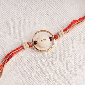 Ring around a Pearl with Tulsi & Chandan Beads For that June Sibling
