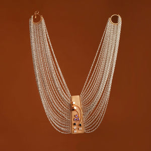Empress of the Stars Gold Plated Necklace worn by Lakshmi Manchu