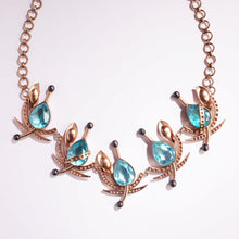 Load image into Gallery viewer, Swan Lake Gilded Crystal Necklace
