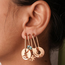 Load image into Gallery viewer, Punk City Crystal Gold Ear Cuffs
